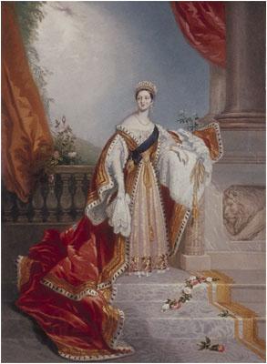 Edward Alfred Chalon Portrait of Queen Victoria on the occasion of her speech at the House of Lords where she prorogated the Parliament of the United Kingdom in July 1837